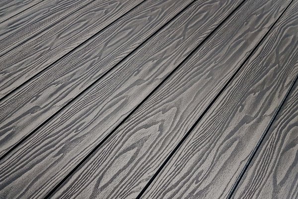 Террасная доска из ДПК Terrapol Смарт 3D Полнотелая с пазом Черное дерево купить в Москве