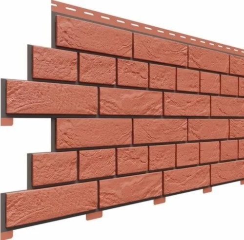 Фасадная панель Доломит Кирпич Славянка Красный купить в Москве