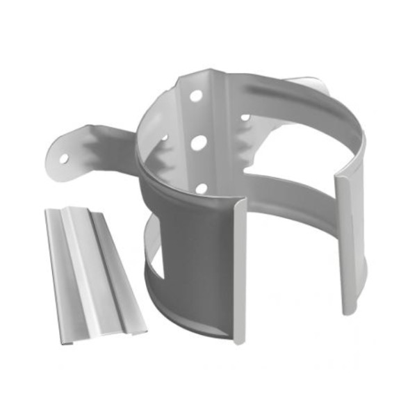 Водосток Grand Line 150x100 – Хомут трубы (на дерево) RAL 9003 купить в Москве