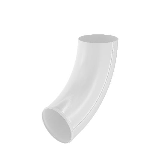 Водосток Aquasistem, система 125x90 - Отвод трубы RAL 9003 Белый купить в Москве