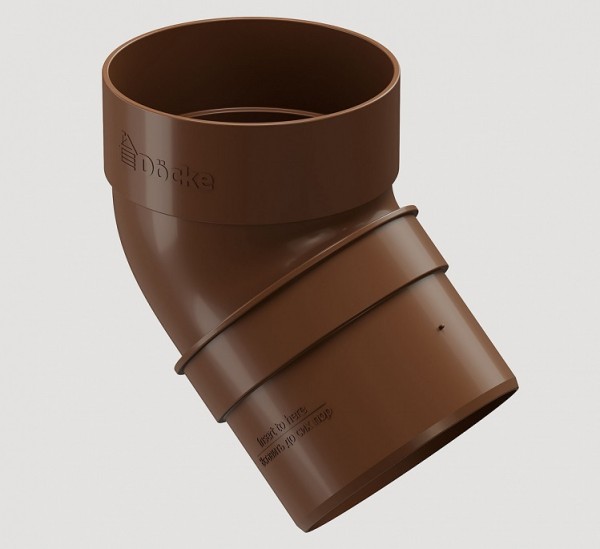 Колено 45˚ПВХ Docke STANDART Светло-коричневый купить в Москве