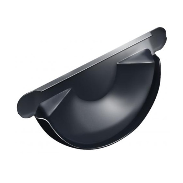 Водосток Grand Line 150x100 – Заглушка желоба RAL 7024 купить в Москве