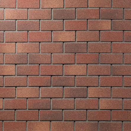 Фасадная плитка битумная, Технониколь HAUBERK кирпич Терракотовый купить в Москве