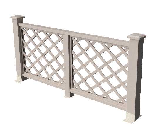 Ограждения декоративное ДПК GRINDERDECO Ламбет выбеленый дуб купить в Москве