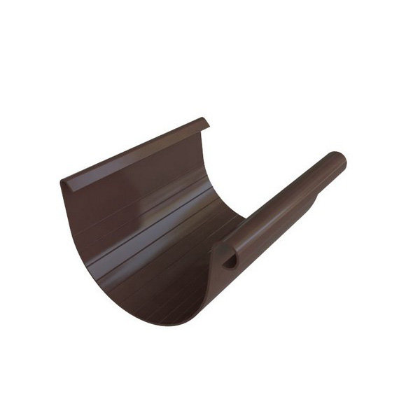 Водосток Альта-Профиль ПВХ – Желоб водосточный 4м (коричневый) купить в Москве