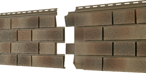 Фасадная панель Ю-пласт Стоун Хаус S-Lock Клинкер Нордик песок купить в Москве