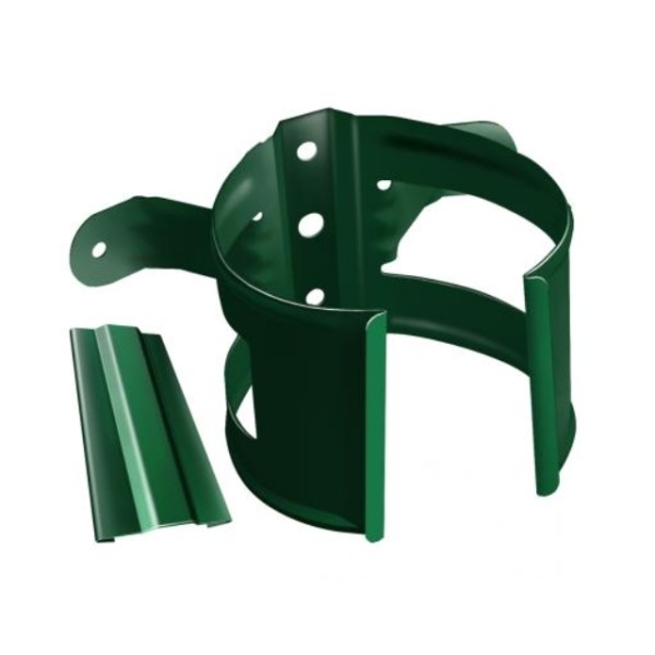 Водосток Grand Line 125x90 – Хомут трубы (на дерево) RAL 6005 купить в Москве