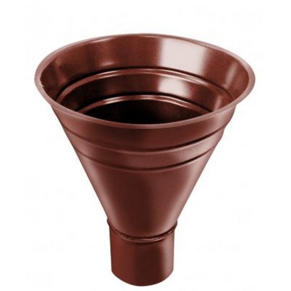 Водосток Grand Line 125x90 –  Воронка водосборная RAL 8004 купить в Москве