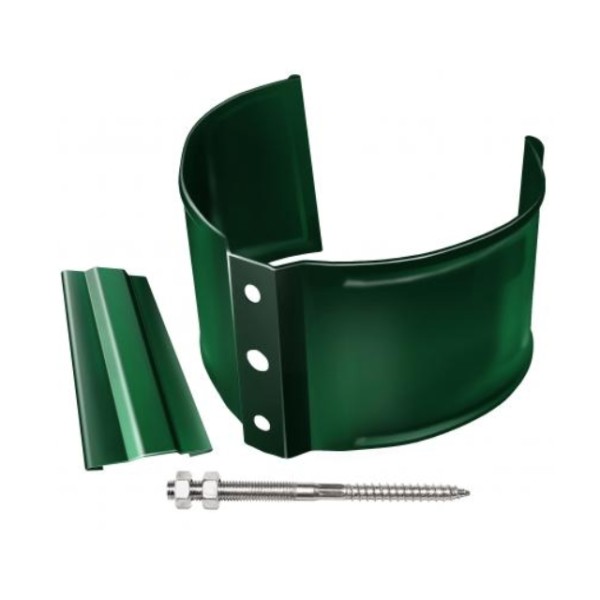 Водосток Grand Line 125x90 – Хомут трубы (на кирпич) RAL 6005 купить в Москве