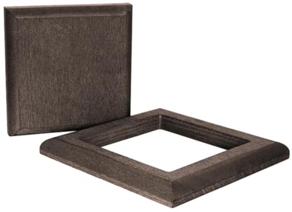 Комплект крышка и юбка ДПК для столба Polivan SINGARAJA темно-коричневый купить в Москве