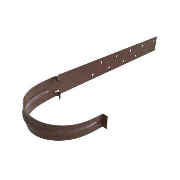 Водосток Альта-Профиль ПВХ – Кронштейн желоба (коричневый) купить в Москве