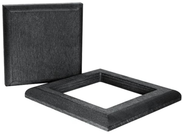 Комплект крышка и юбка ДПК для столба Polivan SINGARAJA черный купить в Москве