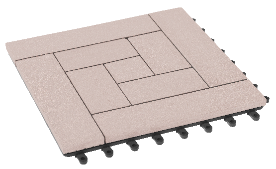 Модульный паркет ДПК GRINDERDECO Люкс 10 Выбеленный дуб купить в Москве