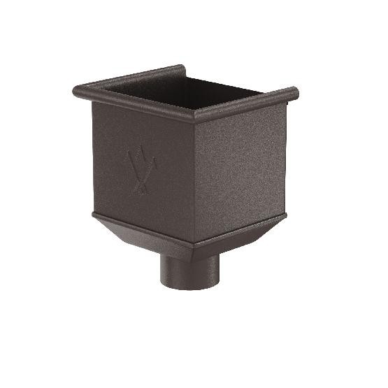 Водосток Aquasistem, Система 125x90 - Водосборная воронка RR 32 Тёмно-коричневый matt купить в Москве