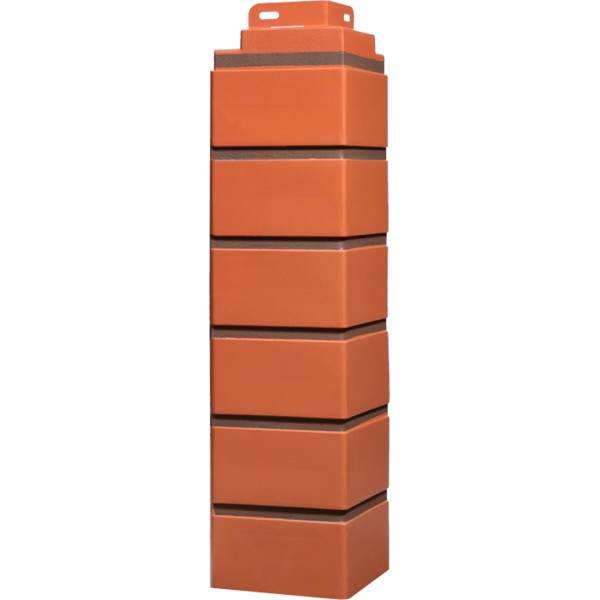 Угол Фасайдинг Серия  «Кирпич клинкерный» Керамический купить в Москве