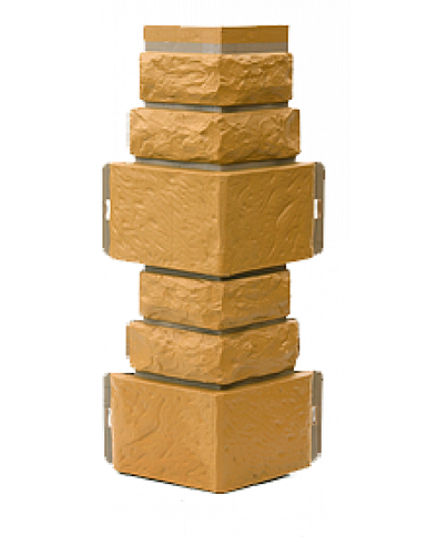 Угол T-Сайдинг-Дикий Камень Бежевый купить в Москве