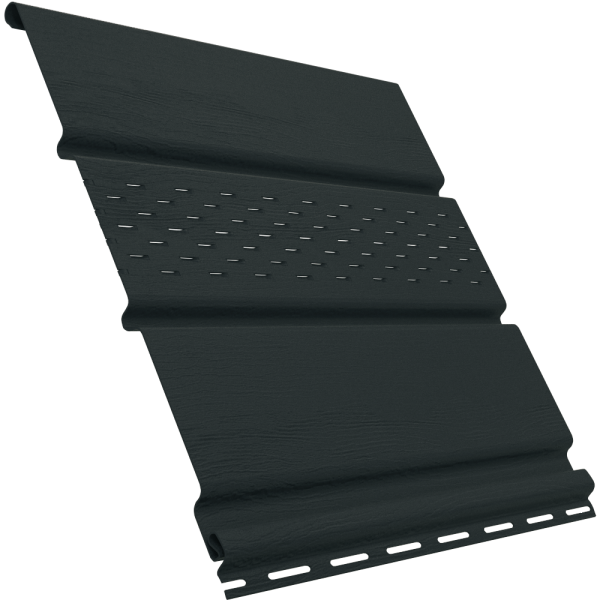 Софит Ю-Пласт перфорация по центру, графитовый купить в Москве