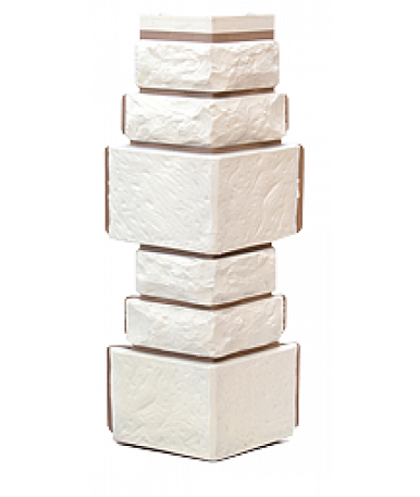 Угол T-Сайдинг-Дикий Камень Белый купить в Москве