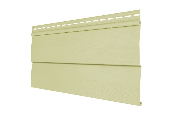 Виниловый сайдинг Tecos - корабельный брус, светло-желтый  купить в Москве