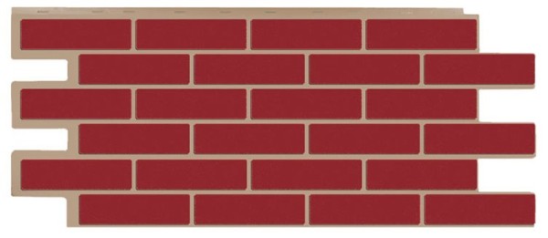 Фасадная панель T-Сайдинг - Кирпич Модерн Красный купить в Москве