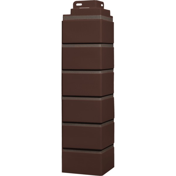 Угол Фасайдинг Серия «Кирпич клинкерный» Жженный купить в Москве