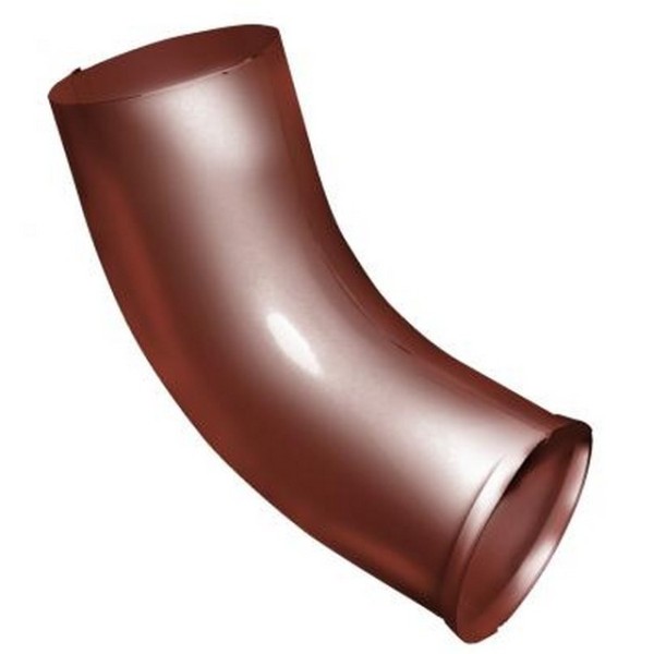 Водосток Grand Line 125x90 – Колено сливное RAL 8004 купить в Москве