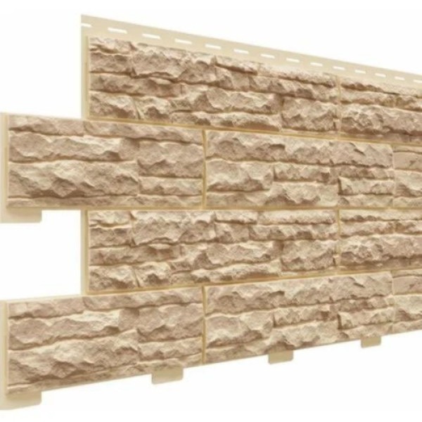 Фасадная панель Доломит Скалистый риф Люкс Карамель купить в Москве