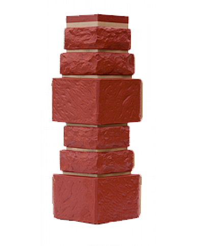 Угол T-Сайдинг-Дикий Камень Бордовый купить в Москве