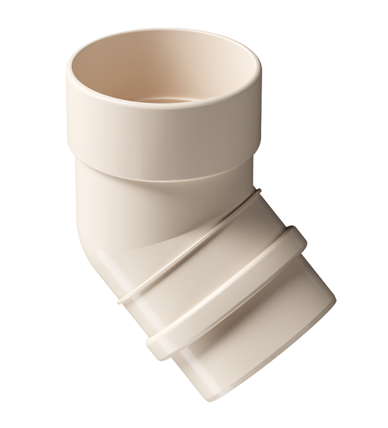 Колено 45˚ Docke Lux ПВХ Латте купить в Москве