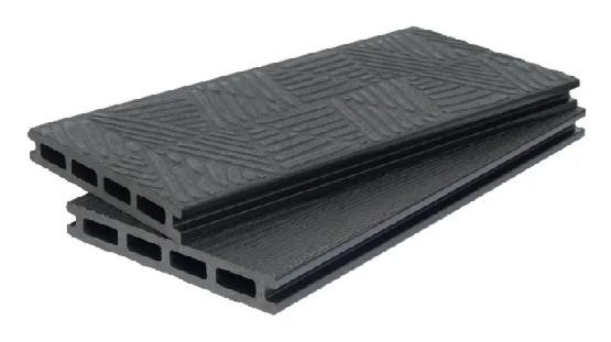 Террасная доска ДПК POLIVAN GROUP 3D+3D NEW пустотелая двухсторонняя DENPASAR Чёрный купить в Москве