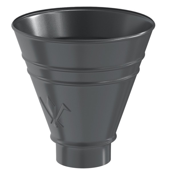 Водосток Aquasistem, система 150x100 - Воронка водосборная круглая RR 23 Маренго купить в Москве