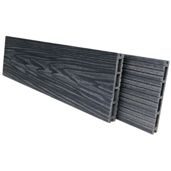 Террасная доска NanoWood Comfort 3D тиснение + вельвет Графит купить в Москве