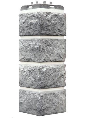 Угол наружный Grand Line Колотый Камень Гранит, Шов белый купить в Москве