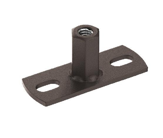 Водосток Aquasistem, Система 125x90 - Держатель для хомута под метиза RR 32 Тёмно-коричневый matt купить в Москве