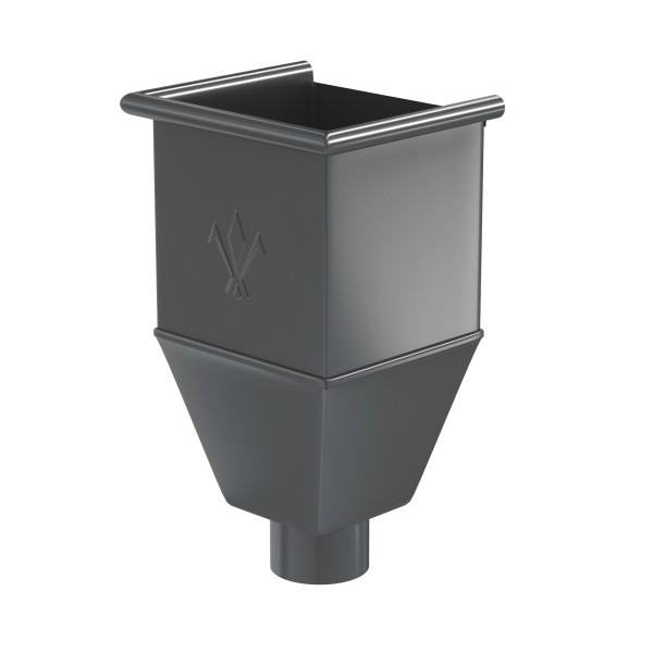 Водосток Aquasistem, система 150x100 - Воронка_водосборная удлиненая RR 23 Маренго купить в Москве