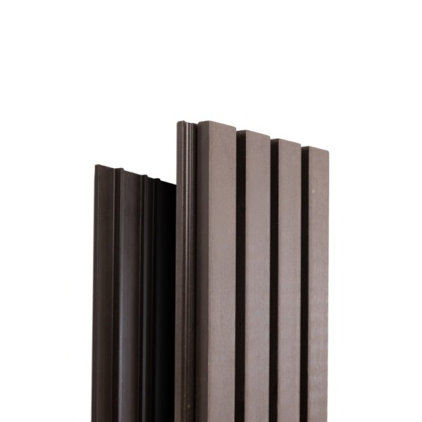Фасадная доска Ecodecking Техно реечная 200х26х3000 Венге купить в Москве