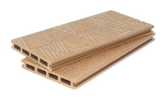 Террасная доска ДПК POLIVAN GROUP 3D+3D NEW пустотелая двухсторонняя DENPASAR Песочный купить в Москве