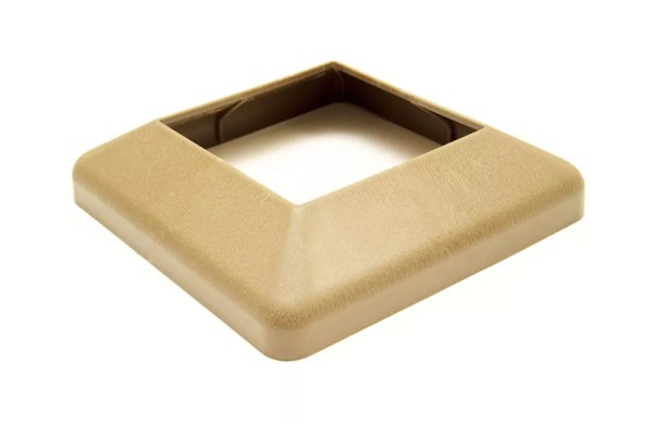 Крышка нижняя ПВХ для столба Deckart 125х125 Орех купить в Москве