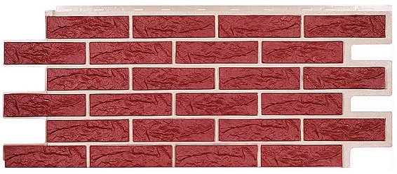 Фасадная панель Техоснастка, Лондон Брик, Бордо купить в Москве