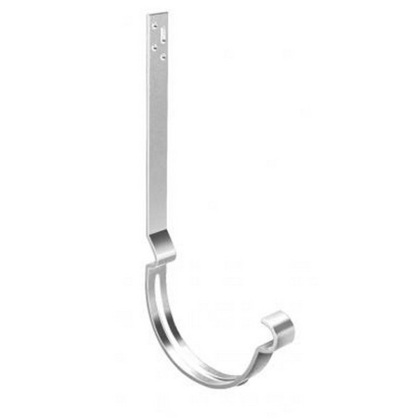 Водосток Grand Line 125x90 – Кронштейн длинный полоса RAL 9003 купить в Москве