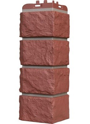 Угол наружный Grand Line Колотый Камень Корица, Шов темно-бежевый купить в Москве