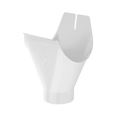 Водосток Aquasistem, система 125x90 - Воронка желоба RAL 9003 Белый