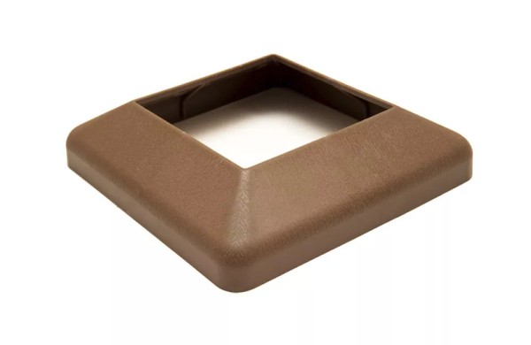 Крышка нижняя ПВХ для столба Deckart 125х125 Шоколад купить в Москве