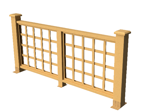 Ограждения декоративное ДПК GRINDERDECO Дувр песчаник купить в Москве