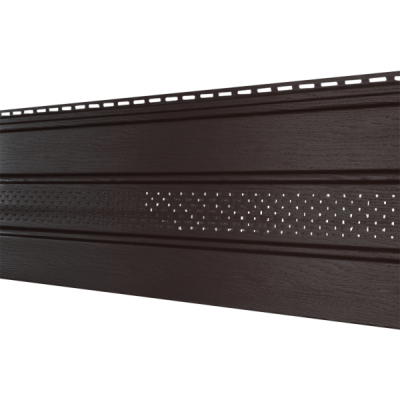 Софит Ю-Пласт Классический, перфорация по центру коричневый