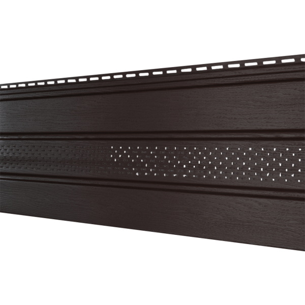 Софит Ю-Пласт Классический, перфорация по центру коричневый купить в Москве