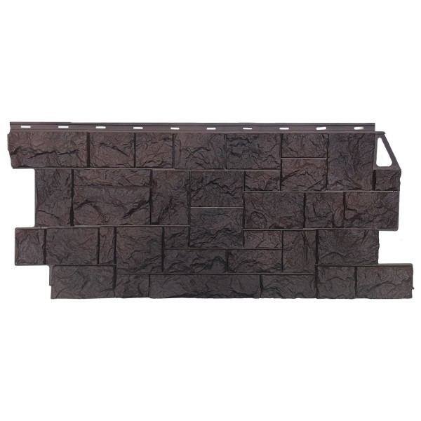 Фасадная панель FineBer, Камень Дикий, Коричневый купить в Москве