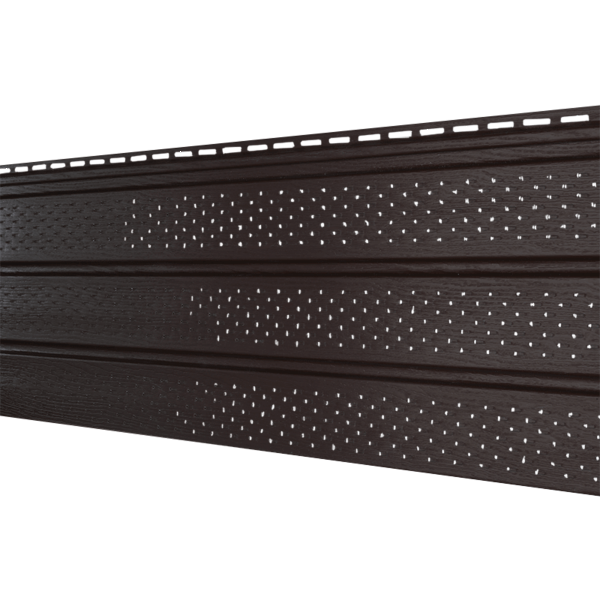 Софит Ю-Пласт Классический, бс полной перфорацией коричневый купить в Москве