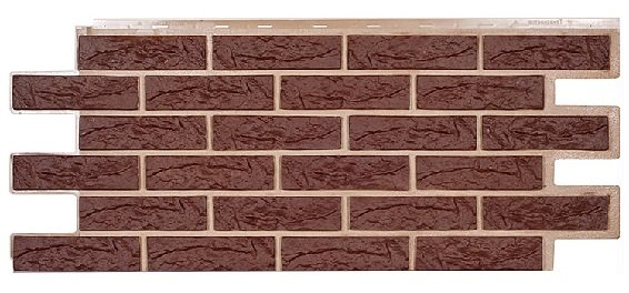 Фасадная панель Техоснастка, Лондон Брик, Коричневый купить в Москве