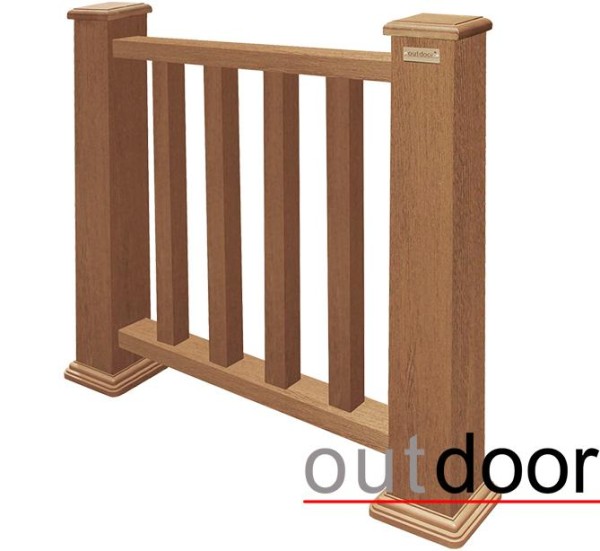 Ограждение из ДПК Outdoor Классик 3D STORM дуб купить в Москве